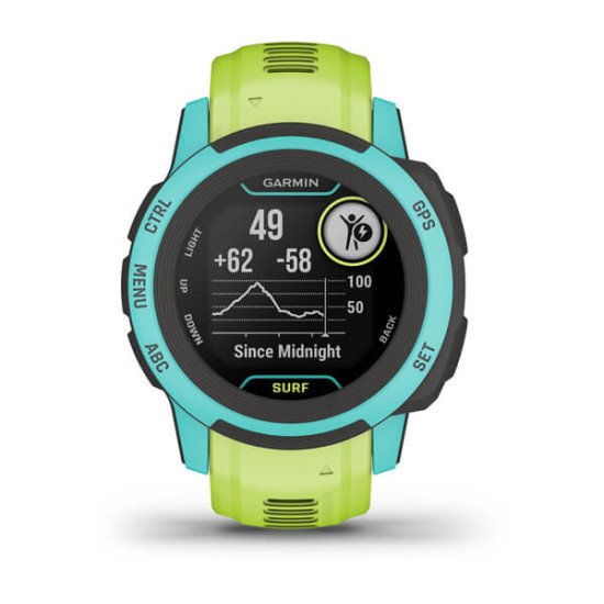 Garmin Instinct 2S Surf Edition 2,01 cm (0.79") MIP 40 mm Vert GPS (satellite)