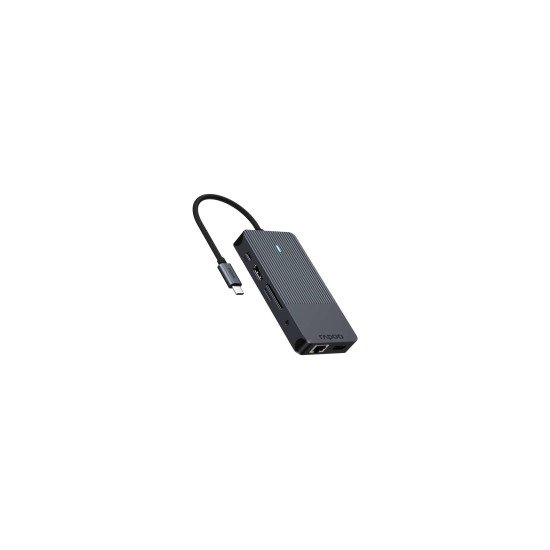 Rapoo UCM-2005 carte et adaptateur d'interfaces 3, 5 mm, DisplayPort, HDMI, RJ-45, USB 3.2 Gen 1 (3.1 Gen 1), USB Type-C