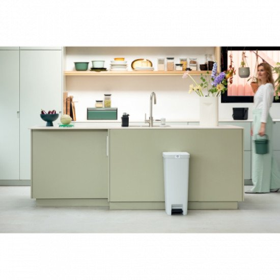 Brabantia 800009 poubelle 40 L Autres Gris clair