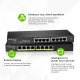 Zyxel GS1915-8EP Géré L2 Gigabit Ethernet (10/100/1000) Connexion Ethernet, supportant l'alimentation via ce port (PoE) Noir