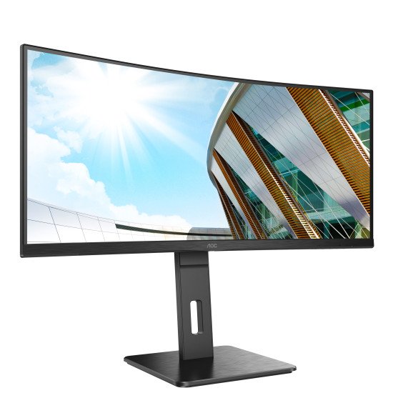 AOC CU34P2C écran plat de PC 86,4 cm (34") 3440 x 1440 pixels UltraWide Quad HD LED Noir