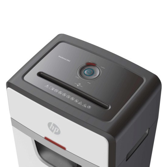 HP OneShred 24CC destructeur de papier Découpage en particules 65 dB 22 cm Blanc, Noir