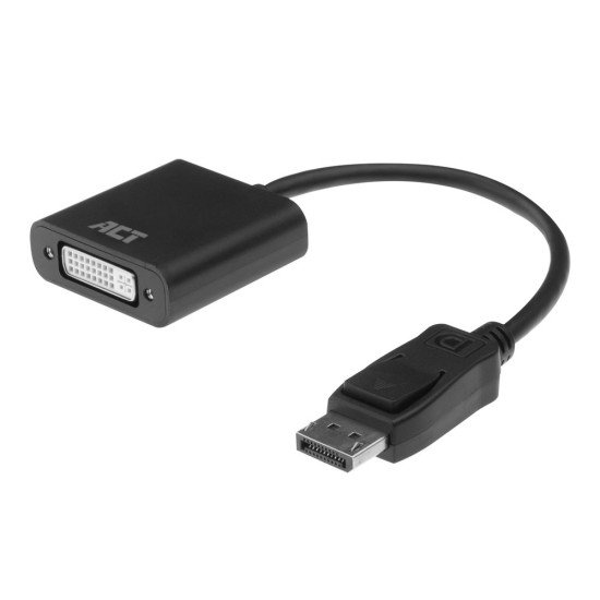 ACT AC7510 câble vidéo et adaptateur 0,15 m DisplayPort DVI-D Noir