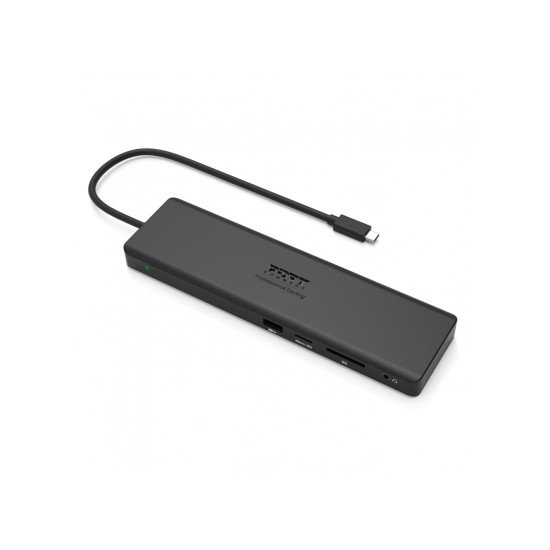 Port Designs 901906-W station d'accueil Avec fil USB 3.2 Gen 2 (3.1 Gen 2) Type-C Noir