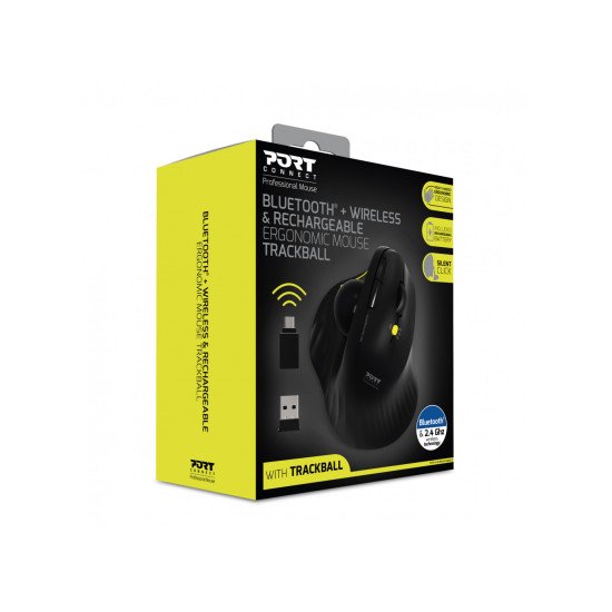 Port Designs 900719 souris Bureau Droitier RF sans fil + Bluetooth Optique 1600 DPI