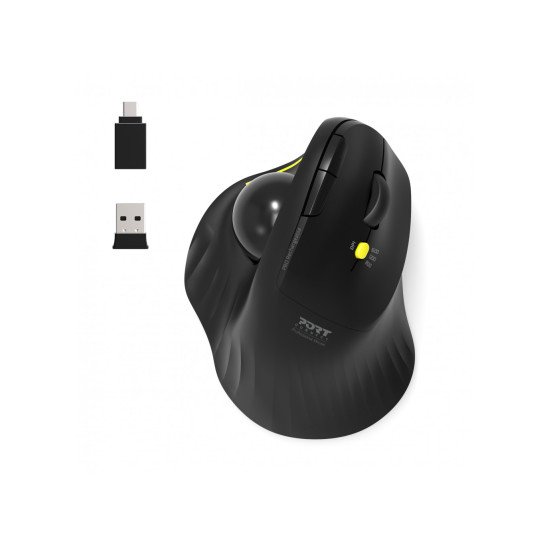 Port Designs 900719 souris Bureau Droitier RF sans fil + Bluetooth Optique 1600 DPI