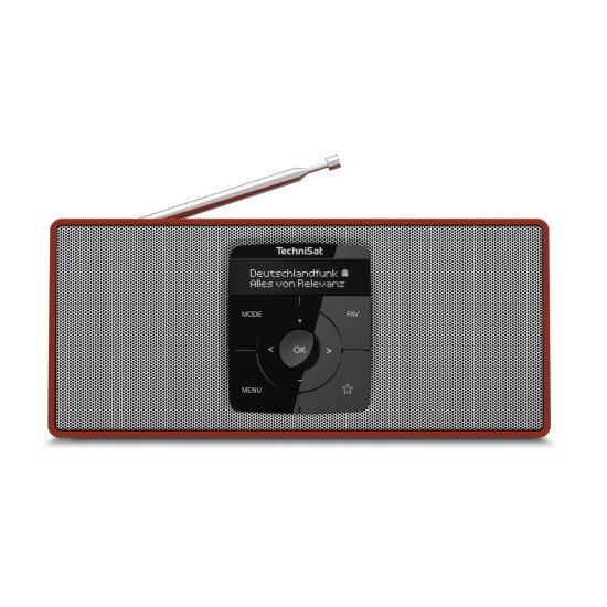 TechniSat DIGITRADIO2S Portable Numérique Rouge, Argent