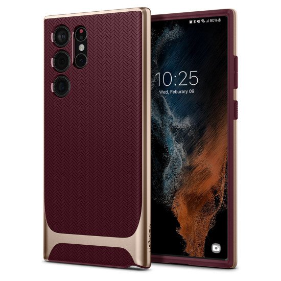 Spigen Neo Hybrid coque de protection pour téléphones portables 17,3 cm (6.8") Housse Bourgogne, Or