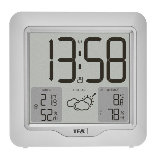 TFA-Dostmann 35.1164.02 station météo numérique Blanc LCD Batterie