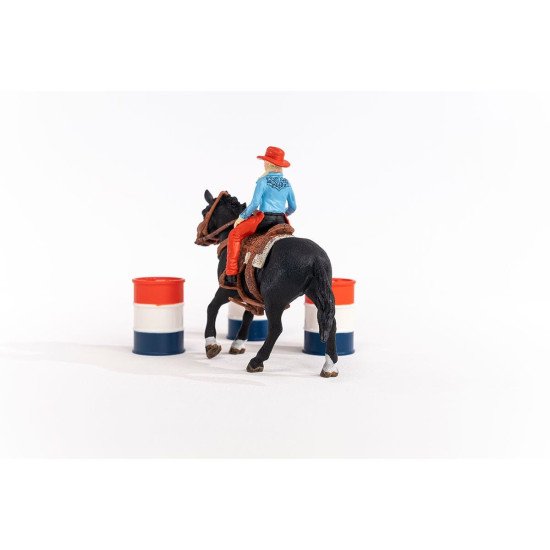 schleich Cowgirl Barrel Racing Fun