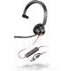 POLY Micro-casque Blackwire 3310 certifié Microsoft Teams avec adaptateur USB-C/A TAA