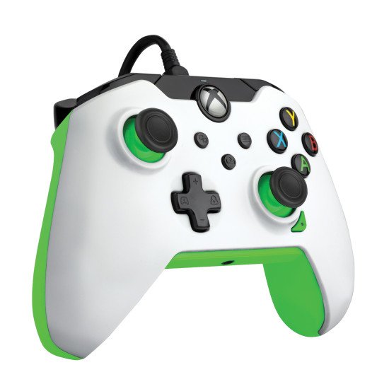 PDP Manette filaire: Blanc fluoPour Xbox Series X|S, Xbox One et Windows 10/11