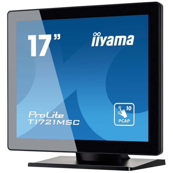 iiyama ProLite T1721MSC-B2 écran PC 43,2 cm (17") 1280 x 1024 pixels SXGA LED Écran tactile Dessus de table Noir