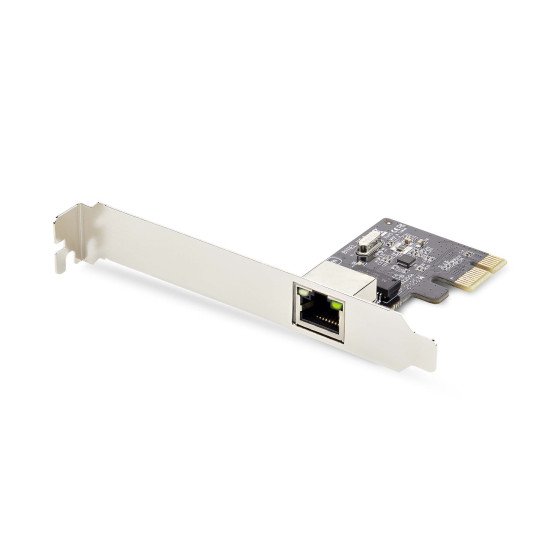 StarTech.com Carte Réseau PCIe Gigabit à 1 Port, Carte LAN PCI Express 10/100/1000Mbps, NIC, Realtek RTL8111H, Fonctionne avec Windows et Linux, Conforme TAA