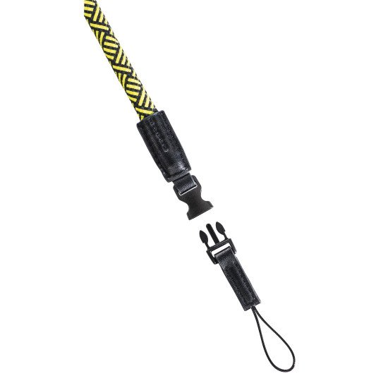 Hama Braid 120 sangle Caméra Numérique Nylon Noir, Jaune