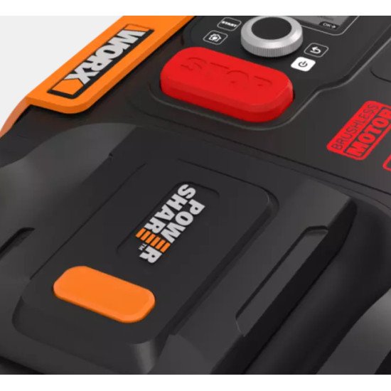 WORX WR165E tondeuse à gazon Tondeuse à gazon robot Batterie Noir, Orange