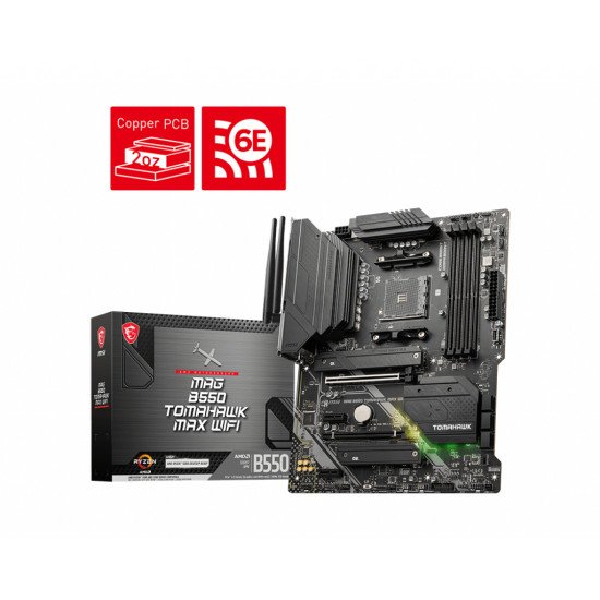 MSI MAG B550 TOMAHAWK MAX WIFI AMD B550 Emplacement AM4 ATX