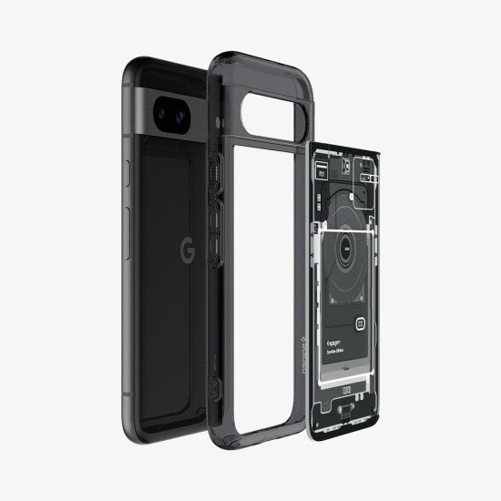 Spigen Ultra Hybrid Zero One coque de protection pour téléphones portables 15,5 cm (6.1") Housse Noir, Gris