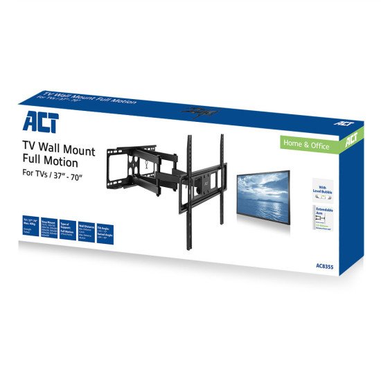 ACT AC8355 support pour téléviseur 94 cm (37") Noir