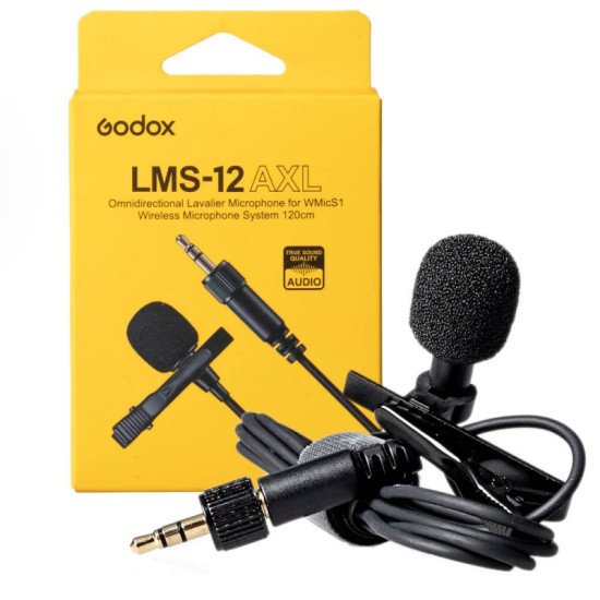 Godox LMS-12 AXL microphone Noir Microphone Lavalier/boutonnière