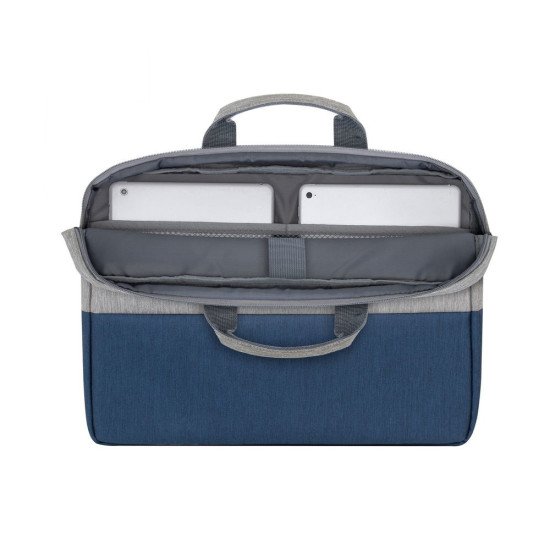 Rivacase 7532 sacoche d'ordinateurs portables 39,6 cm (15.6") Malette Bleu, Gris