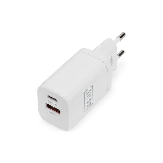 Digitus Chargeur USB, 1 x USB A / 1 x USB-C, 30W