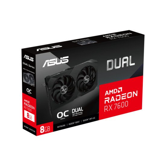 ASUS Dual -RX7600-O8G-V2 AMD Radeon RX 7600 8 Go GDDR6