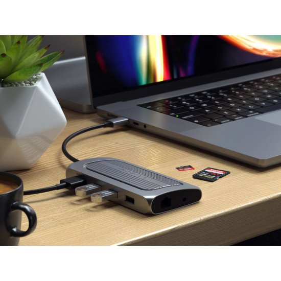 Satechi ST-U4MA3M station d'accueil USB Type-C Gris