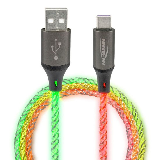 Ansmann 1700-0158 câble USB 1 m USB A USB C Multicolore