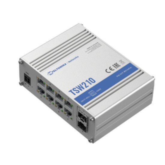 Teltonika TSW210 commutateur réseau Non-géré Gigabit Ethernet (10/100/1000) Aluminium