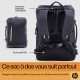 HP Sac à dos pour ordinateur portable Travel 25 litres 15,6 pouces (gris acier)