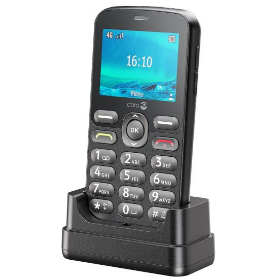 Doro 1880 113,7 g Noir Téléphone d'entrée de gamme