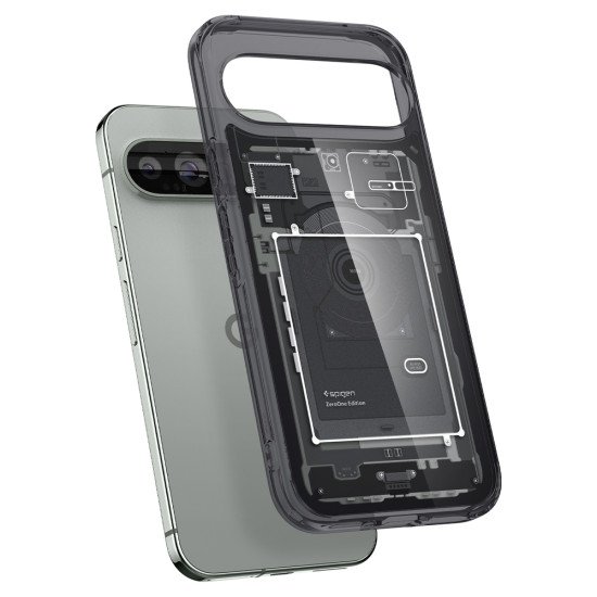 Spigen Ultra Hybrid Zero One coque de protection pour téléphones portables 17,3 cm (6.8") Housse Noir, Transparent