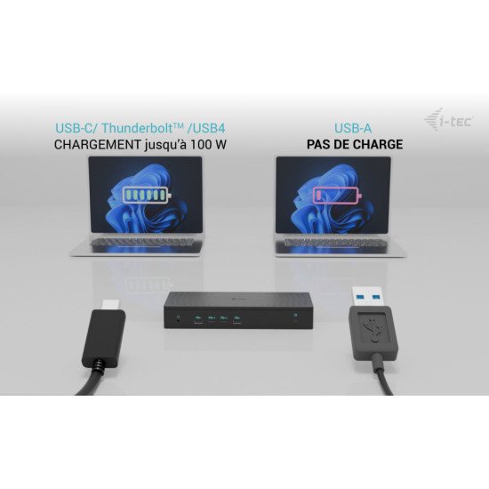 i-tec Universal 5x 4K/60Hz Display Docking Station + Power Delivery 100W