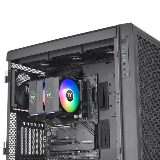 Thermaltake ASTRIA 600 Processeur Refroidisseur d'air 12 cm Noir 2 pièce(s)