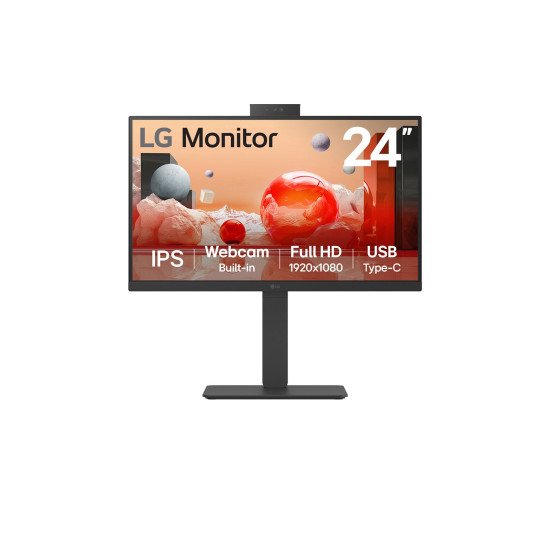 LG 24BA850-B écran PC 60,5 cm (23.8") 1920 x 1080 pixels Full HD Noir