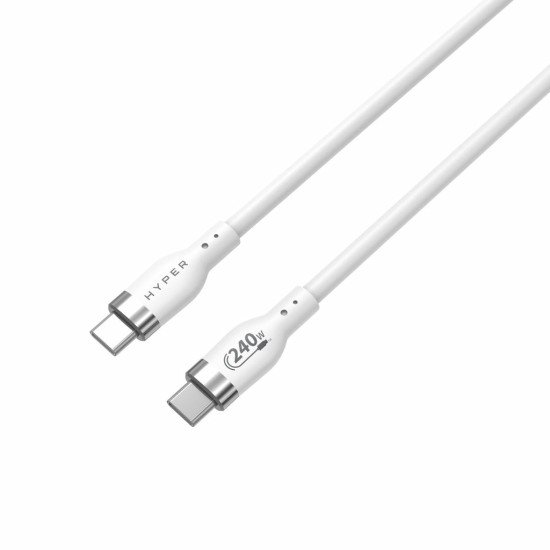 HYPER HJ4002WHGL câble USB USB 2.0 2 m USB C Blanc