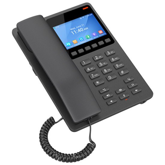 Grandstream Networks GHP631 téléphone fixe Noir 2 lignes LCD Wifi