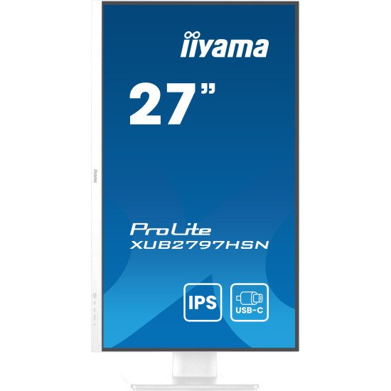 iiyama ProLite XUB2797HSN-W2 écran PC 68,6 cm (27") 1920 x 1080 pixels Full HD LED Blanc