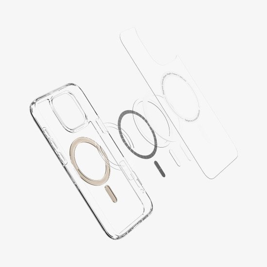 Spigen Ultra Hybrid (MagFit) coque de protection pour téléphones portables 17,5 cm (6.9") Housse Or, Transparent