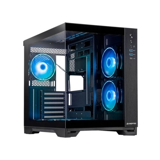 Chieftec Visio GM-30B-TG-OP schwarz Tempered Glass x 2 Cube Noir