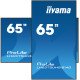 iiyama ProLite Écran plat de signalisation numérique 163,8 cm (64.5") LCD Wifi 500 cd/m² 4K Ultra HD Noir Intégré dans le processeur Android 11 24/7