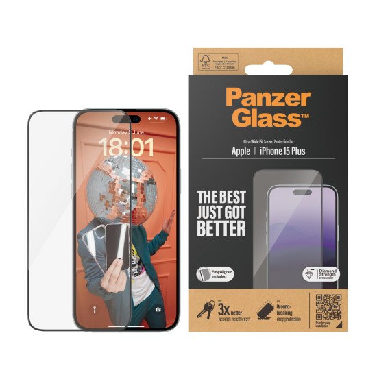 PanzerGlass Ultra Wide Fit Protection d'écran transparent Apple 1 pièce(s)