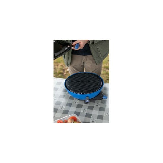 Campingaz Party Grill 400 Caravan Dessus de table propane/butane Noir, Bleu, Acier satin 2000 W