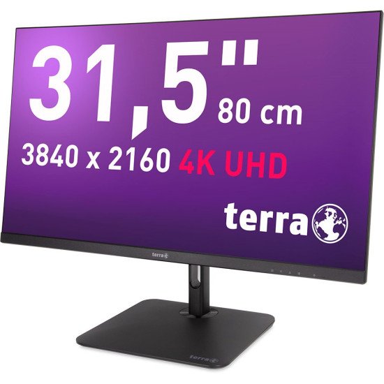 TERRA 3030234 écran PC 80 cm (31.5") 3840 x 2160 pixels 4K Ultra HD LCD Noir