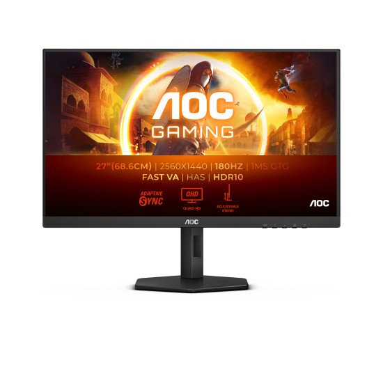 AOC G4 Q27G4XN écran PC 68,6 cm (27") 2560 x 1440 pixels Quad HD LCD Noir, Gris