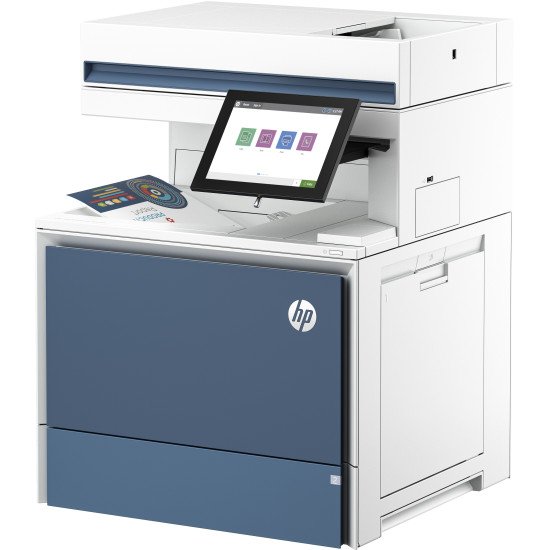 HP Color LaserJet Enterprise Imprimante multifonction 6800dn, Impression, copie, numérisation, télécopie (en option), Chargeur automatique de documents; Bacs haute capacité en option; Écran tactile; Cartouche TerraJet