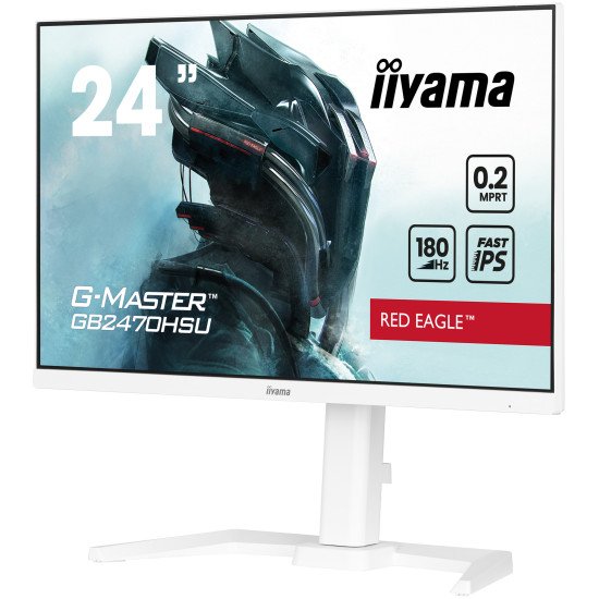 iiyama G-MASTER GB2470HSU-W6 écran PC 60,5 cm (23.8") 1920 x 1080 pixels Full HD LED Blanc