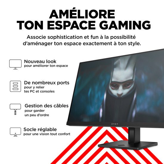 OMEN by HP Écran gamer FHD 165 Hz OMEN 23,8 pouces - OMEN 24