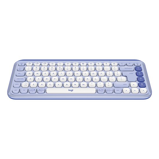 Logitech POP Icon Keys clavier Universel Bluetooth QWERTY US International Lilas, Blanc